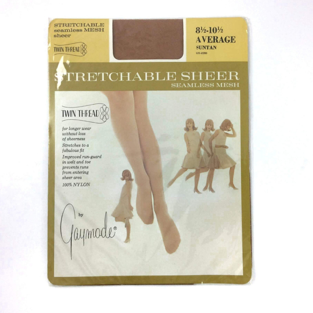 Vintage Gaymode Stockings 8.5 10.5 1960s Lingerie